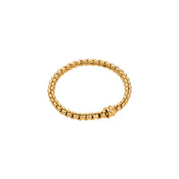 FOPE 18Kt Yellow Italian Gold .01ct Diamond Rondel EKA Flex'It Bracelet - M