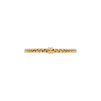 FOPE 18Kt Yellow Italian Gold .01ct Diamond Rondel EKA Flex'It Bracelet - M