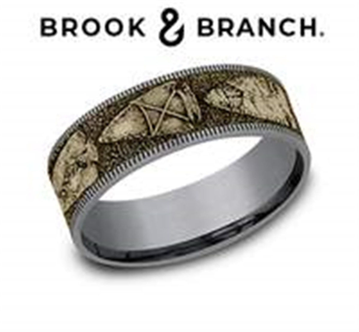 Brook  Branch 14Kt Yellow Gold And Tantalum Band