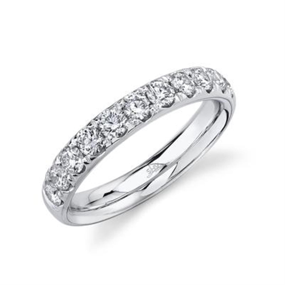 14Kt White Gold Galaxy Band With 0.75cttw Natural Diamonds