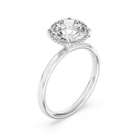 Lasker's Big Rocks Collection 14Kt White Gold Ring With 3.03ct Lab-Grown Diamond Center