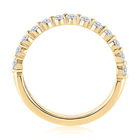 A.Jaffe Shared Prong 0.39cttw Diamond Anniversary Band in 14Kt Yellow Gold