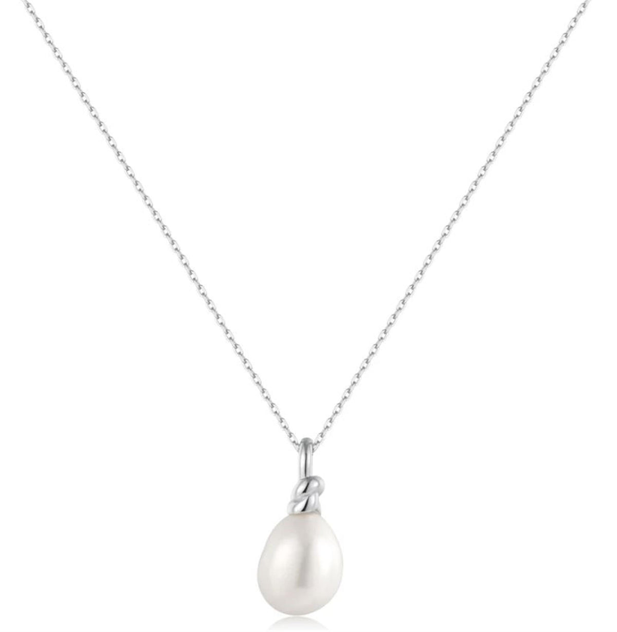 Ania Haie Freshwater Pearl Pendant in Sterling Silver on an 18" Chain with 3" Extender