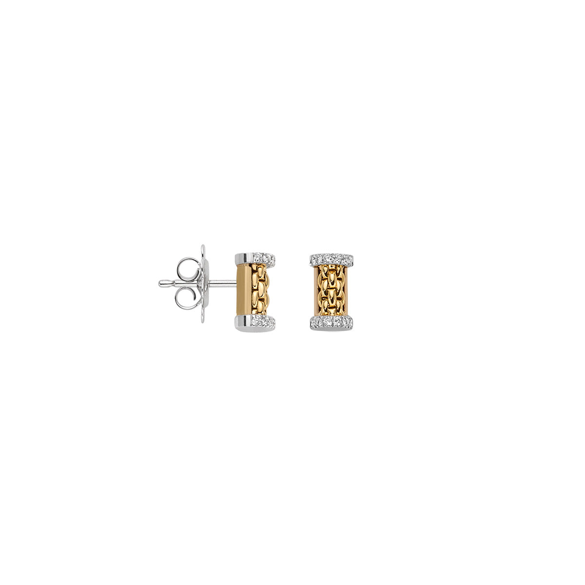 FOPE 18Kt Yellow Gold ESSENTIALS Diamond Stud Earrings