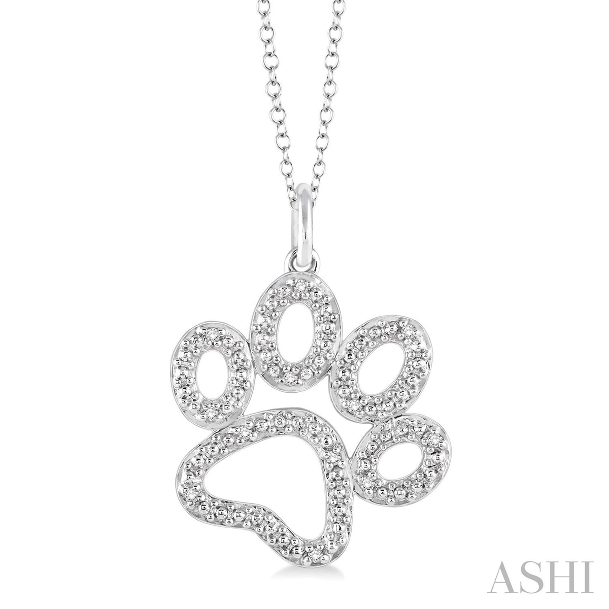 Sterling Silver Pet Paw Pendant