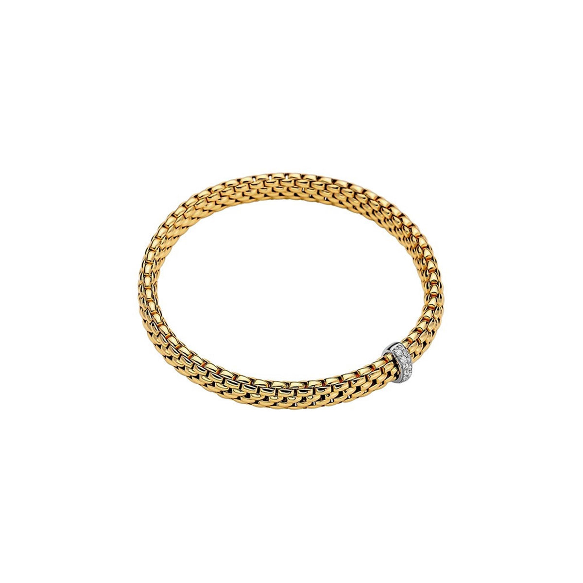 FOPE 18Kt Yellow Italian Gold VENDOME Flex-It Bracelet