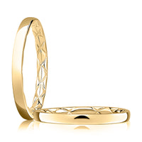 A.Jaffe Polished Wedding Band in 14K Yellow Gold
