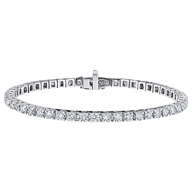 14Kt White Gold 10.08cttw Lab-Grown Diamond Tennis Bracelet