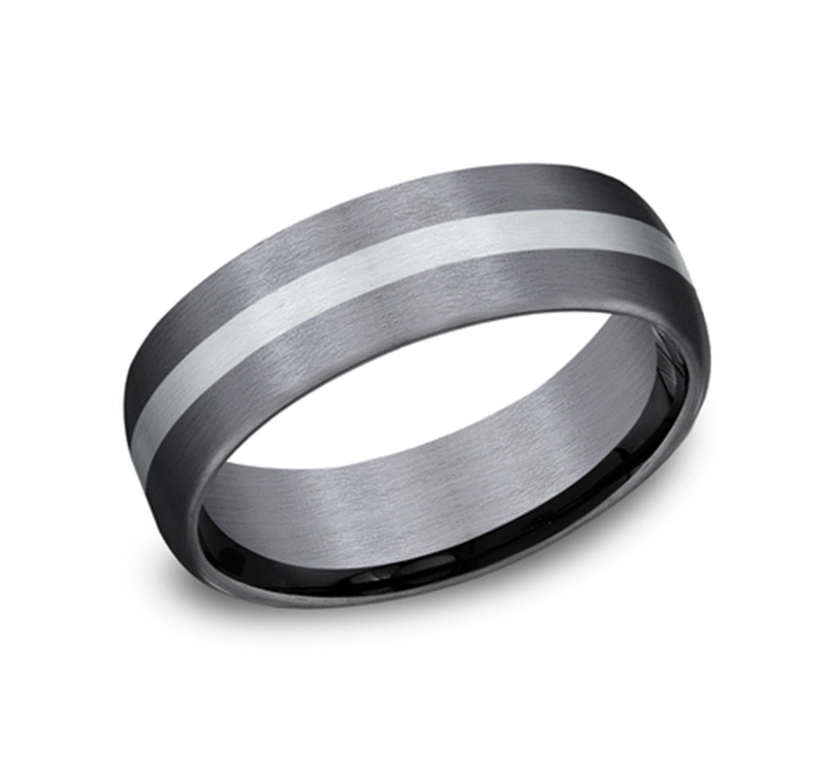 14Kt Gray  White Ammara Stone Band