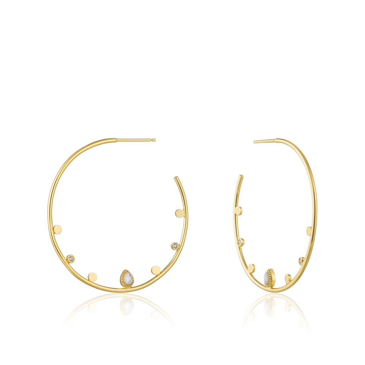 Ania Haie Gold Dream Open Hoop Earrings