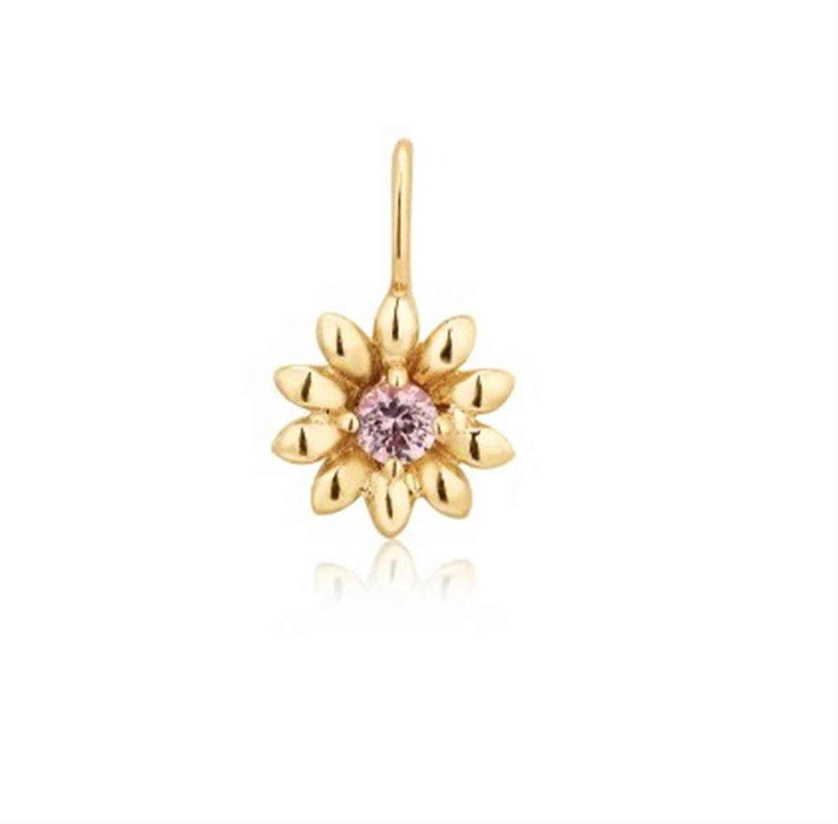 Aurelie Gi 14K Yellow Gold Blossom Pink Sapphire Flower Charm