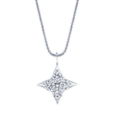 Star of Hope 14Kt White Gold 0.75cttw Natural Diamond Pendant