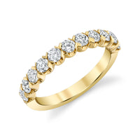 14Kt Yellow Gold X's and O's Ring With 1cttw Natural Diamonds