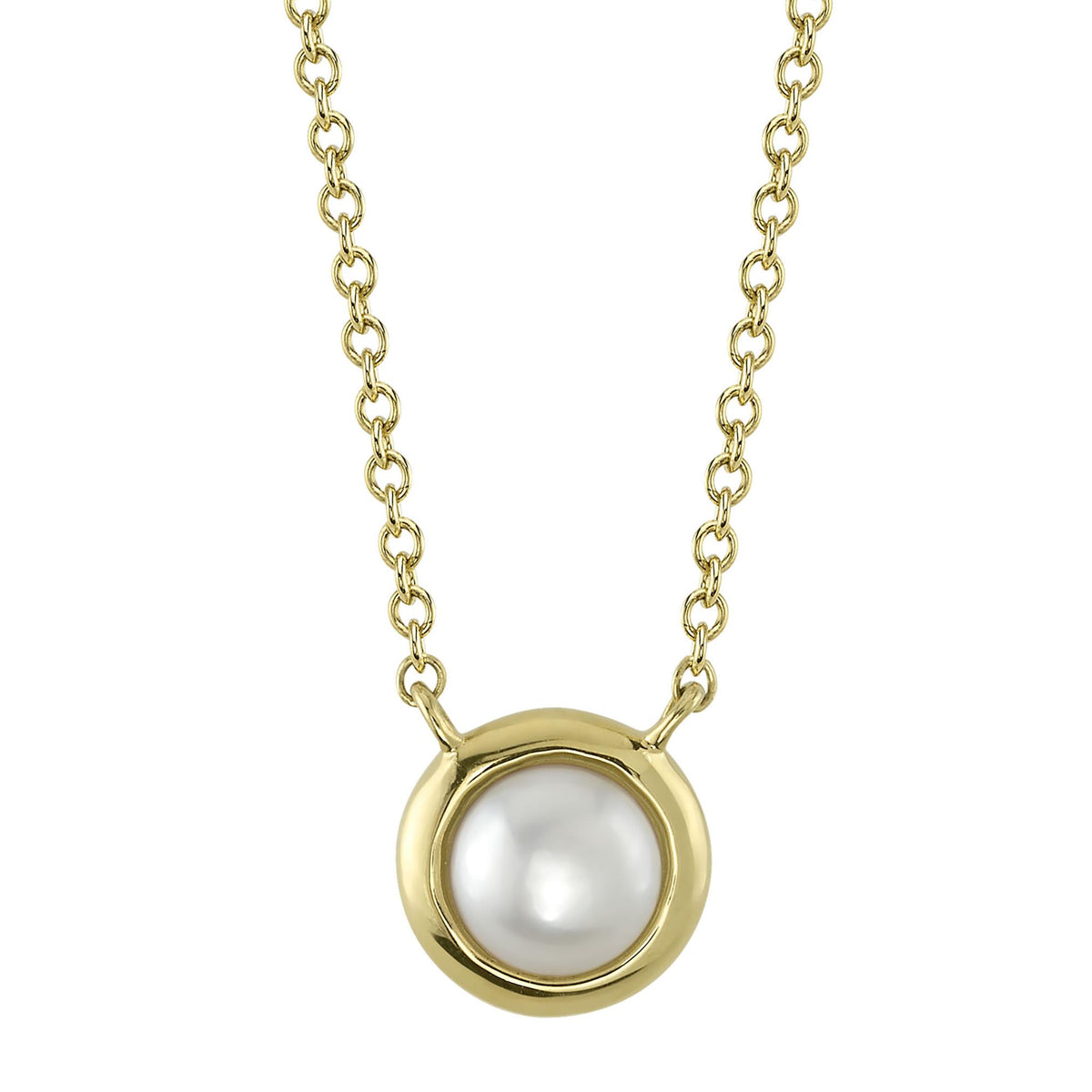 Shy Creation Gold Akoya Cultured Pearl Necklace