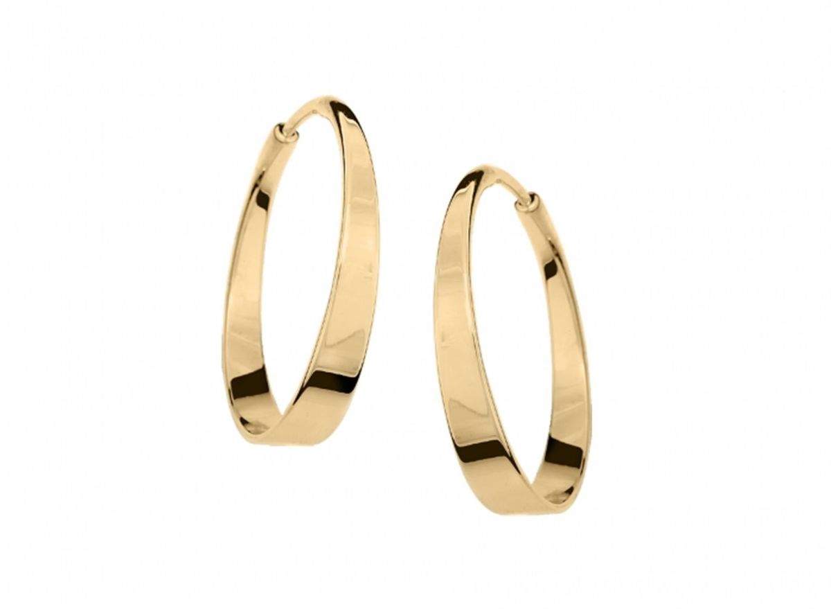 E.L. Designs Gold Aura Hoop Earrings