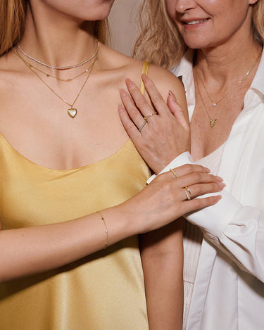 Ania Haie Sterling Silver with 14Kt Gold Overlay Mother's Day Necklace