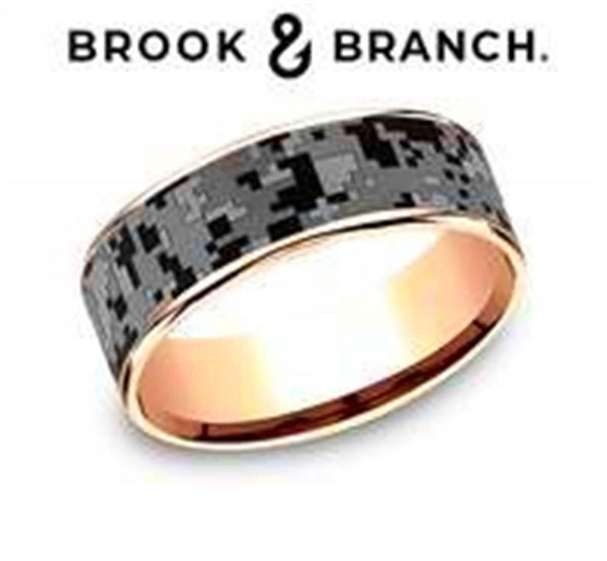 Brook & Branch 14Kt Rose Gold And Tantalum Band