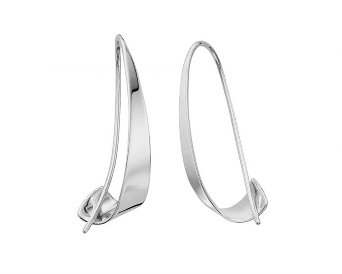 E.L. Designs Silver Windswept Earrings