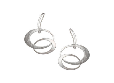 E.L Designs Sterling Silver Entwined Elegance Earrings-Medium