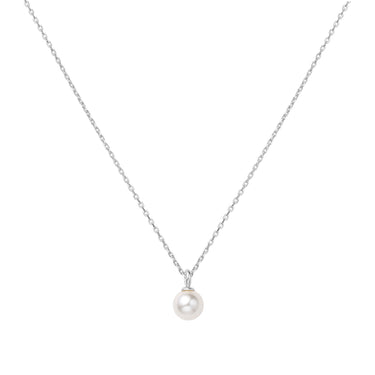 Ania Haie Sterling Silver Shell Pearl Drop Pendant Necklace