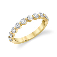14Kt Yellow Gold Vanessa Single Shared-Prong With .26cttw Natural Diamonds