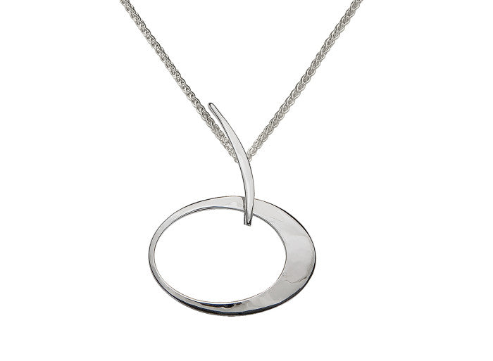 E.L. Designs Sterling Silver Elliptical Elegance Pendant