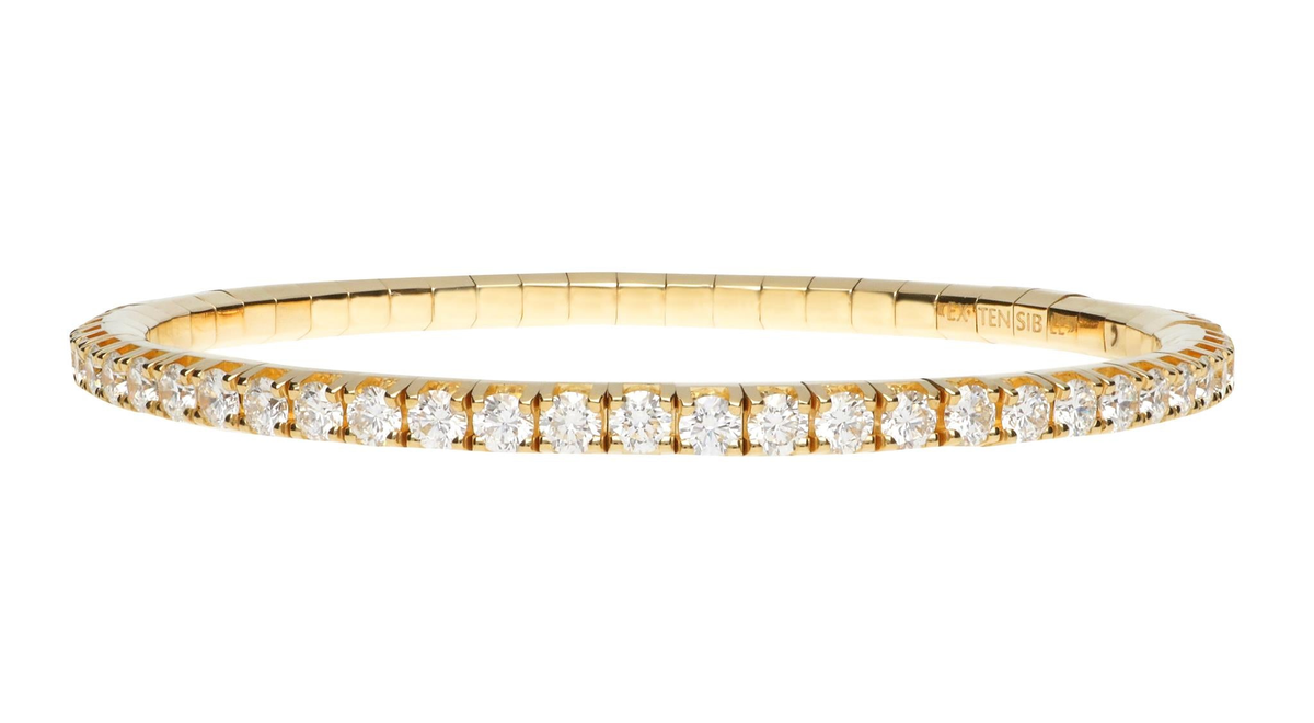 Roberto Demeglio 18Kt Yellow Gold Extensible Bracelet With 5.50cttw Natural Diamonds