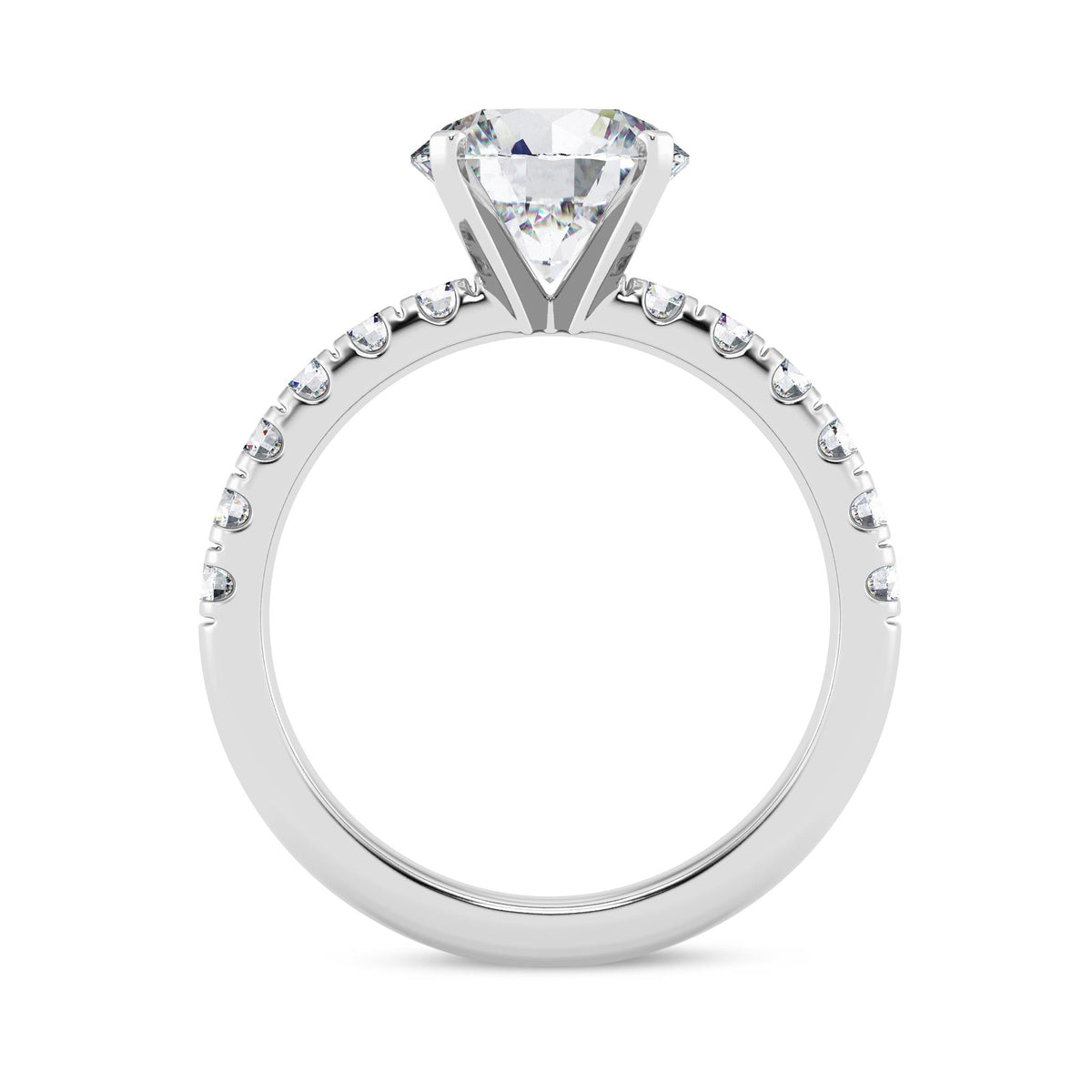 Pure Lasker Platinum Collection 2.5mm Galaxy Ring Mounting with .45cttw Natural Diamonds