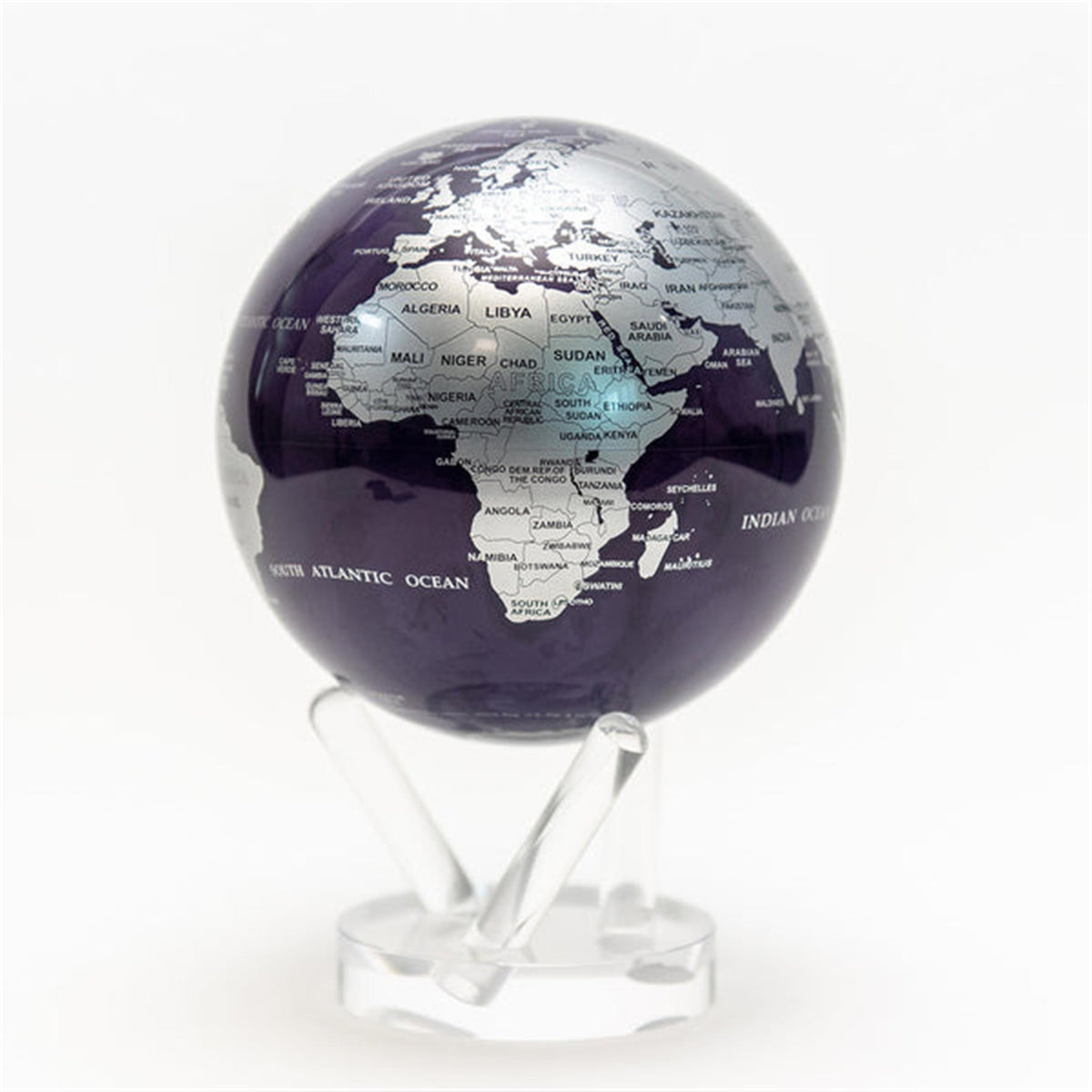 Mova 6" Purple and Silver Globe