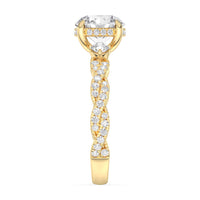 Lasker's Big Rocks Collection 14Kt Yellow Gold Ring With Lab-Grown Center Diamond