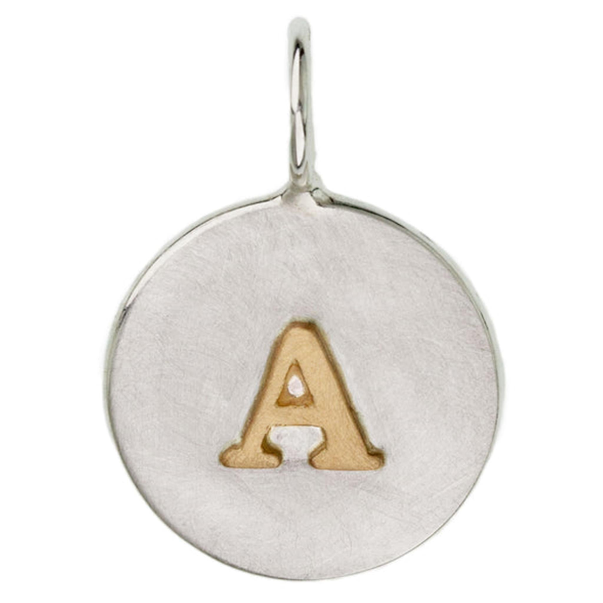 Heather Moore Sterling Silver  14K Initial Pendant