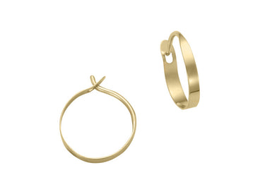 E.L. Designs 14Kt Yellow Gold Petite Hoop Earrings