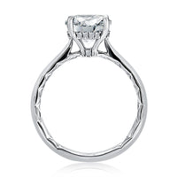 A. Jaffe Hidden Halo Solitaire Engagement Ring in 14K White Gold