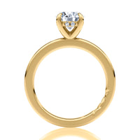 A. Jaffe Hidden Halo Solitaire Engagement Ring in 14K Yellow Gold