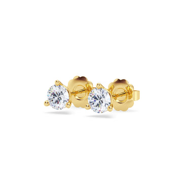 14K Yellow Gold Martini Stud Earrings with .75cttw Diamonds (H Color - SI2 Clarity)
