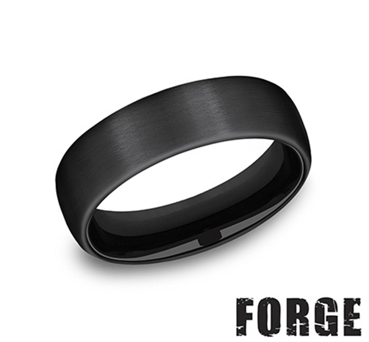 Forge 6.5mm Satin Black Titanium Band