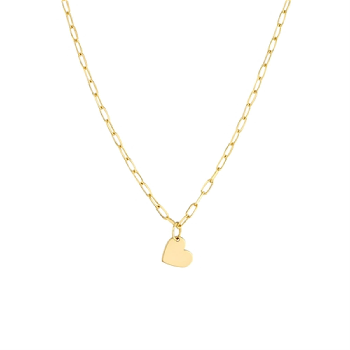 14K Yellow Gold Heart Pendant