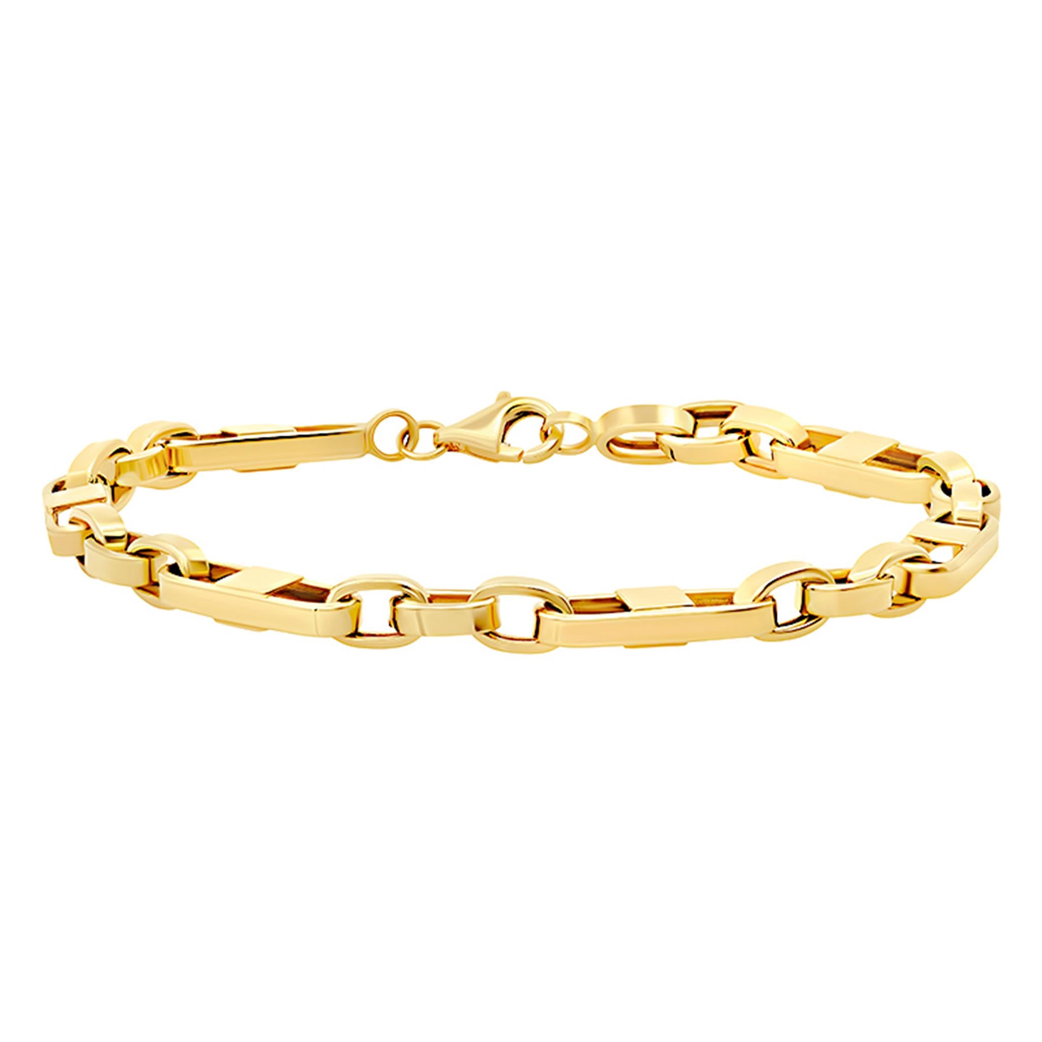High-Polish Mariner Link Bracelet 14K Yellow Gold 8
