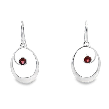 E.L. Designs Sterling Silver Sophia Earrings with Amethyst - Medium