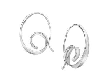 E.L. Designs Sterling Silver Curly-Q Earrings