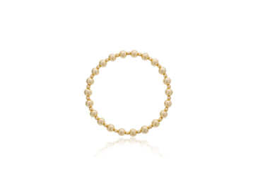 Dee Berkley 5mm Gold Filled Shine Bright Alternating 4mm Gold Filled Bead Bracelet