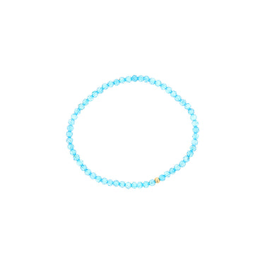 Dee Berkley 4mm Faceted Blue Topaz Bracelet
