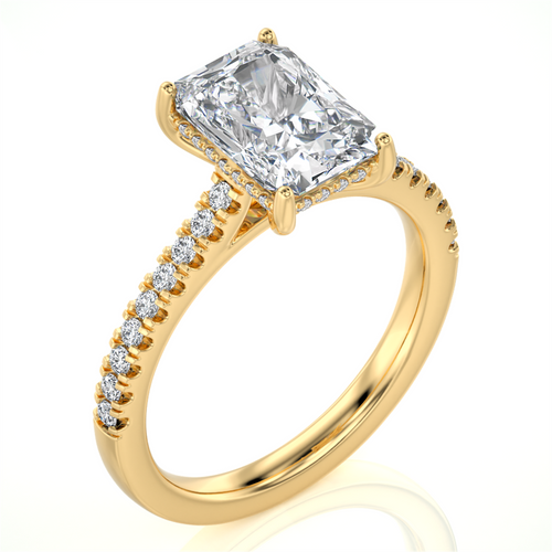 Lasker's Big Rocks Lab-Grown Collecton Ring With 2.00ct Lab-Grown Center Diamond