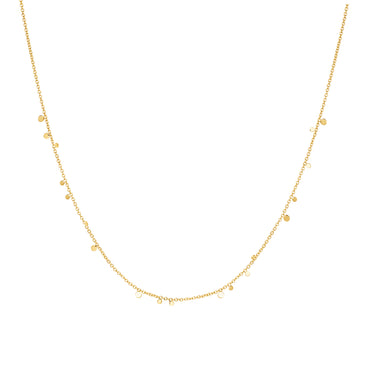 Ania Haie 14Kt Gold Overlay Mini Disc Drop Stacking Necklace