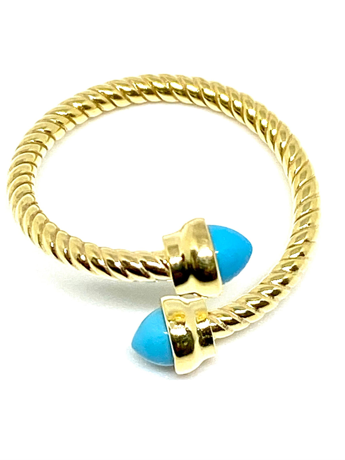14Kt Yellow Gold Fashion Fashion Ring With Turquoise