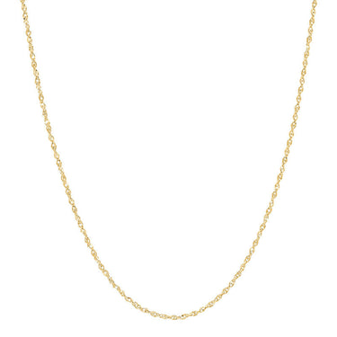 14Kt Yellow Gold 1.15mm 16" Singapore Chain Necklace