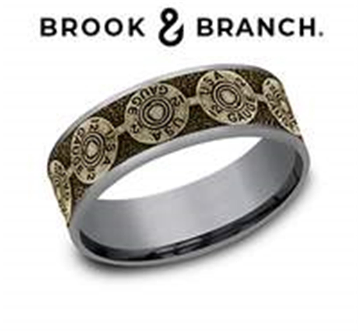 Brook  Branch 14Kt Yellow Gold And Tantalum Band