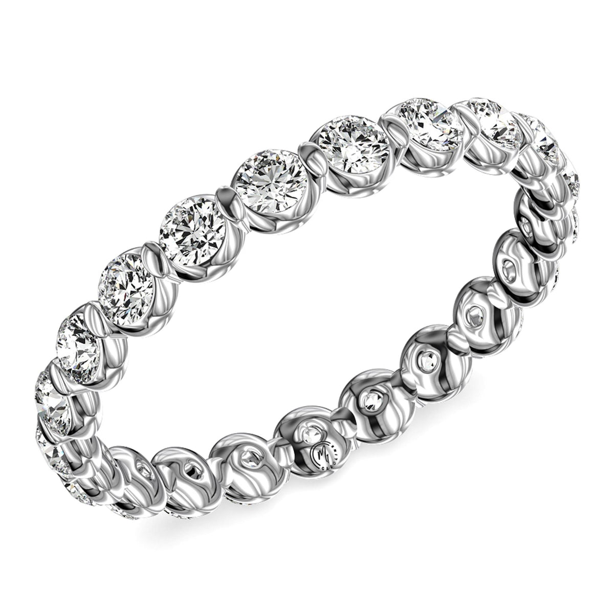 My Caroline14Kt White Gold Eternity Ring With 1.50cttw Natural Diamonds