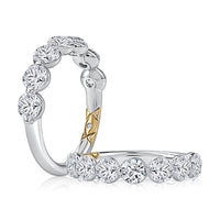 A. Jaffe Lotus Collection Semi-Eternity 2.31ctw Diamond Anniversary Band