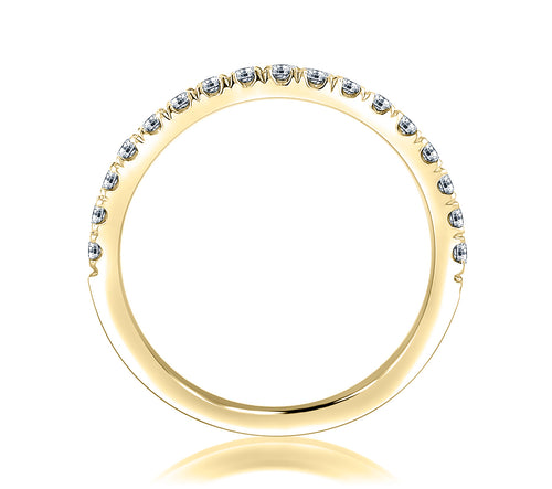 A.Jaffe Classic 0.15cttw Diamond Anniversary Band in 14Kt Yellow Gold
